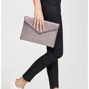 Rebecca Minkoff Leo Glitter Envelope Clutch